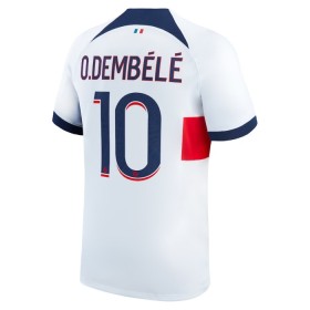 Jalkapallo Pelipaidat/Peliasut Paris Saint-Germain Dembele 10 Vieraspelipaita 2023-24